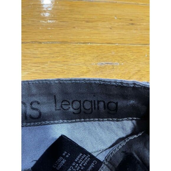Calvin Klein Jeans Womens Size 29/8 Leggings Pewter Iridescent Silver Goblincore - Picture 5 of 11